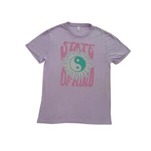 Trendy‎ Lilac 'State of Mind' Graphic Tee